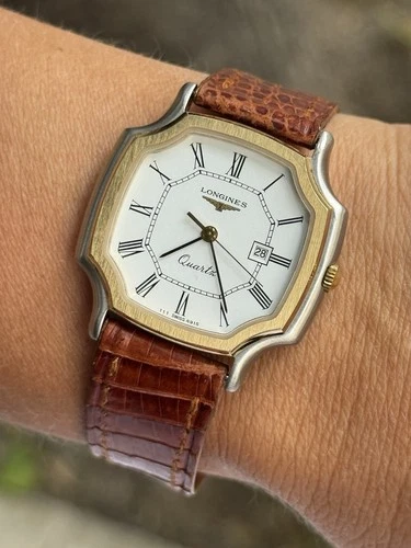 Longines Watch Vintage Quartz 4915 Two Tone Swiss Made Genuine !