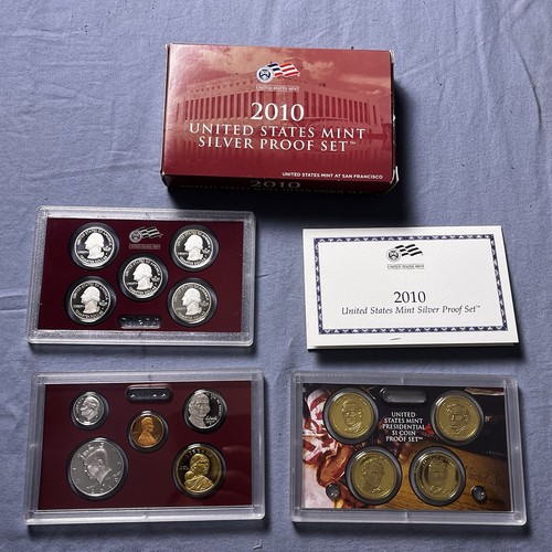 2010-S United States US Mint Silber Proof Set mit Box & COA ~Komplettsatz~