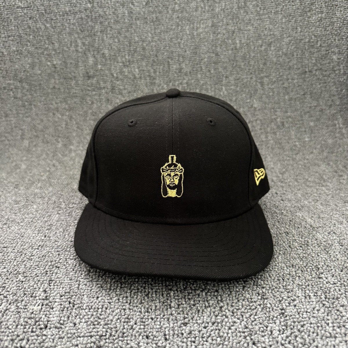 New Era 9FIFTY Black Gold Graphic Snapback Flat Brim Cap