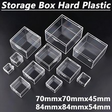 Scatola Portaoggetti Plastica Rigida Plastica Trasparente Artigianale Organizer Scatola Quadrata con Coperchio