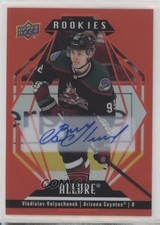 2022 Upper Deck Allure Rookies Red Rainbow Vladislav Kolyachonok #136 Auto a4i