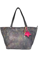 American Leather Co. Selena Pebble Leather Tote w/ Accessories Indigo