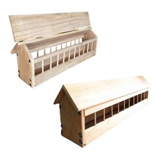 Pigeon Feeder Trough Poultry Food Dispenser Feeding Dish Less Waste Chicken