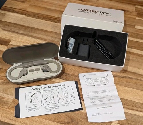 SoundOff Sleep Earbuds - Pink noise, Noise Canceling, Snoring, Better Sleep