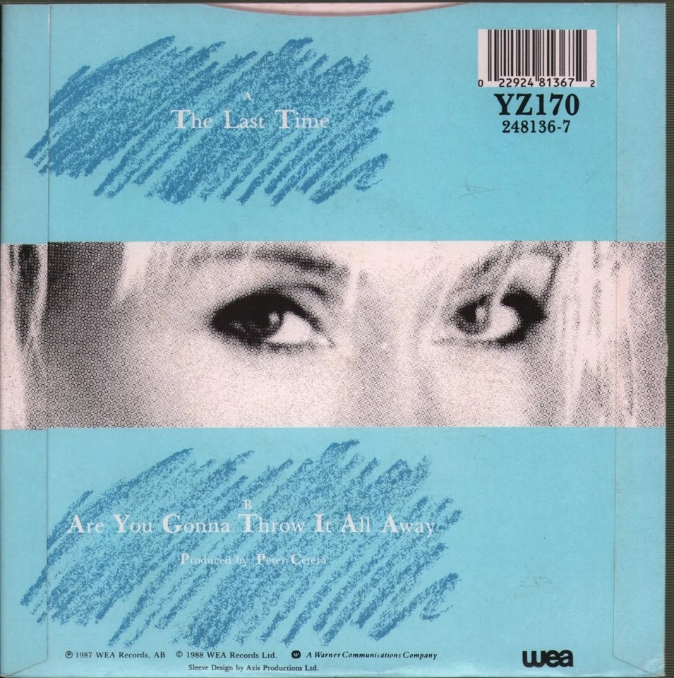 Agnetha Fältskog Last Time 7" vinyl UK Wea 1988 7" in pic sleeve YZ170 - Image 2 of 4