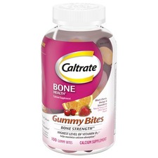 Caltrate Gummy Bites 100 Count (Pack of 1), B...