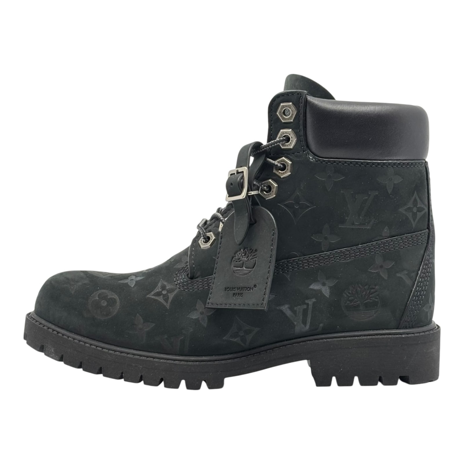 Size 8 Louis Vuitton Timberland 6" Ankle Boot Black Monogram image 5