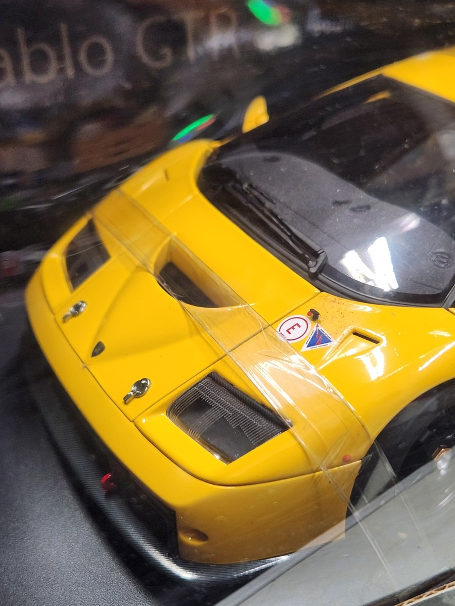 Autoart 1:18 Yellow Lamborghini Diablo GTR ~ GOOD USED CONDITION