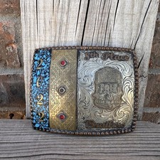 Cowboy Trophy Rodeo Style Belt Buckle