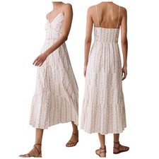 Sorella Jacey Cotton Dress 0 Heirloom Bloom Floral Button Front NWT $248