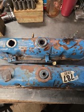 1970s Dodge Truck 318 360 La Small Block Oem Valve Covers Blue Mopar Pair