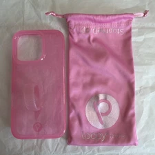 Loopy iPhone 16 Pro Case - Clear Sparkle Pink