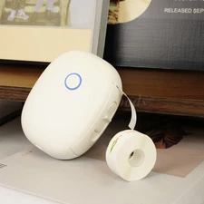 Portable Label Printer w/ Tape Waterproof Labels Mini Sticker Maker Rechargeable