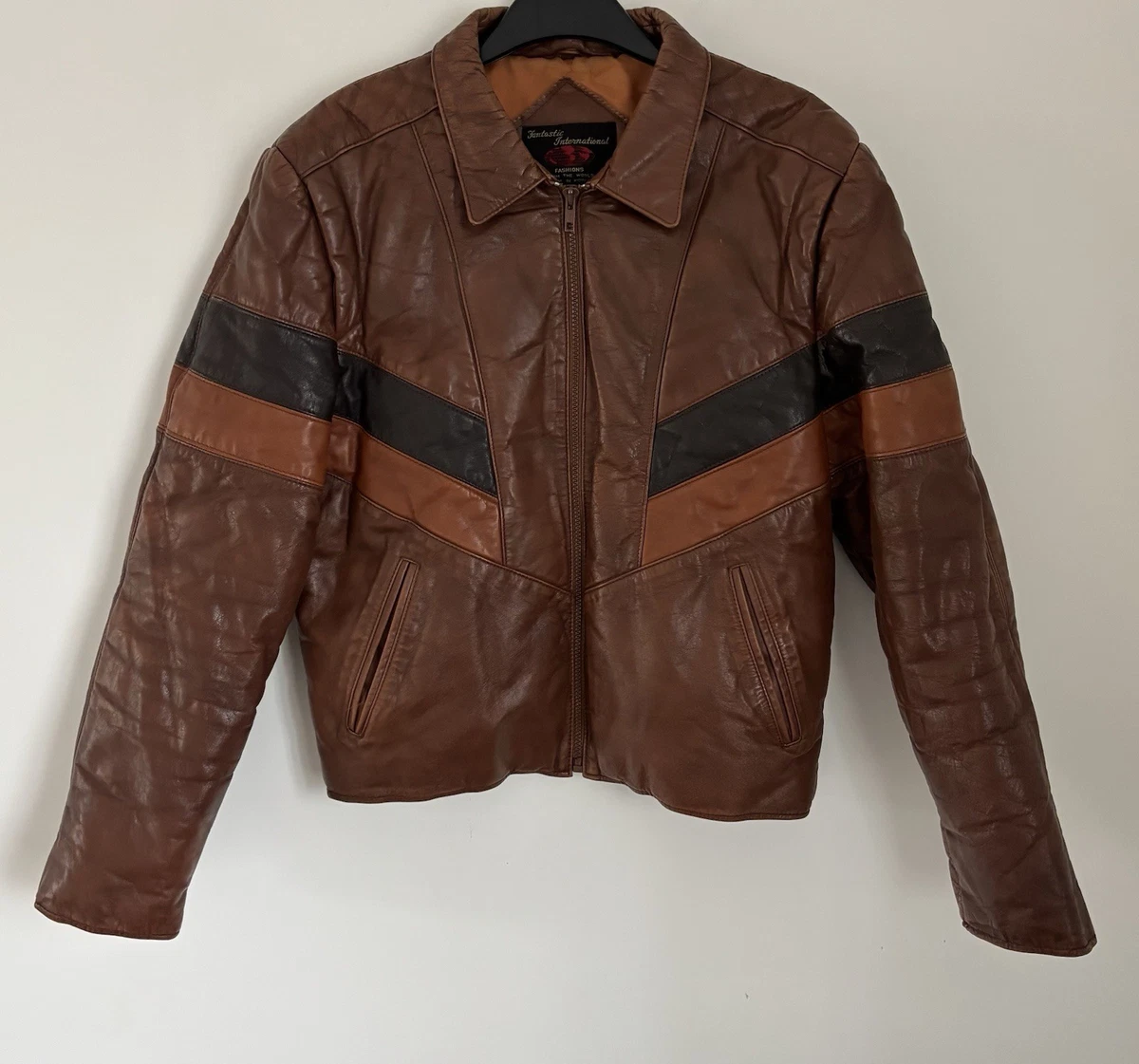 70s leather jacket products for sale | eBay UK