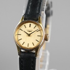LONGINES Vintage Mechanical Manual Cal.805 Wristwatch Women's Gold19mm NewBand