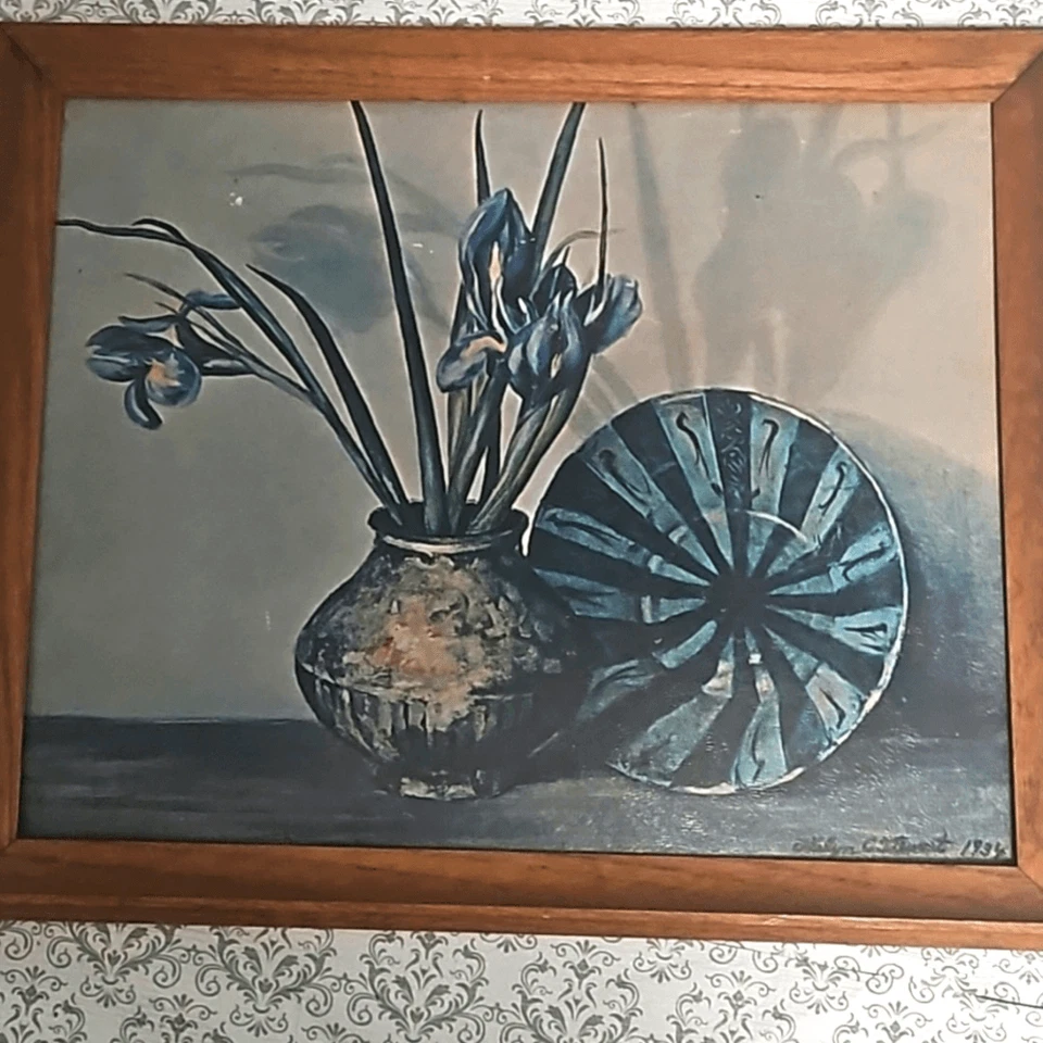 Винтаж 1934 Ethelyn C Stewart персидская керамика изобразительное искусство подпись - Изображение 2 из 4