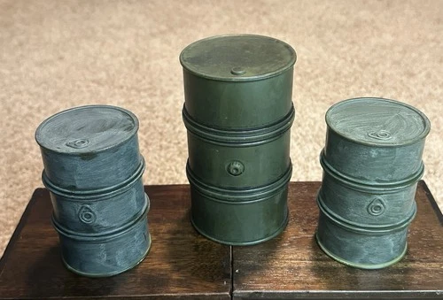 Vintage G.I. Joe Figurine Barrels Lot of 3