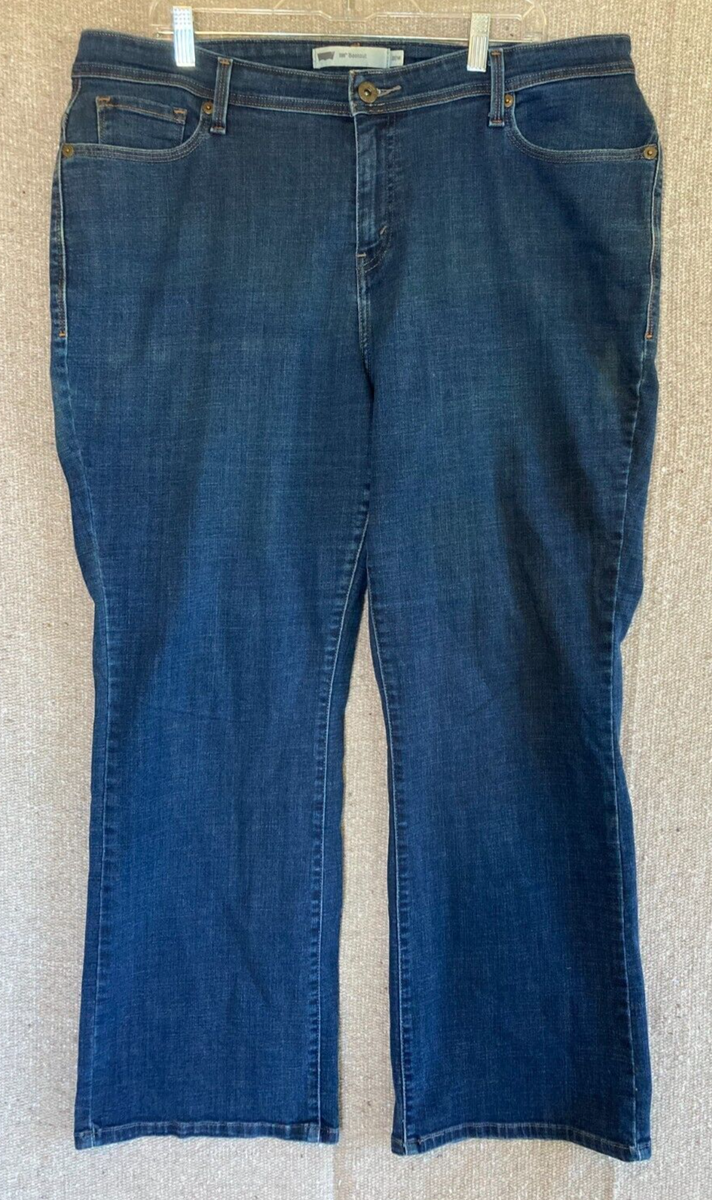 Womens Sz 20w Levi's 580 Bootcut Jeans Pants Denim Blue
