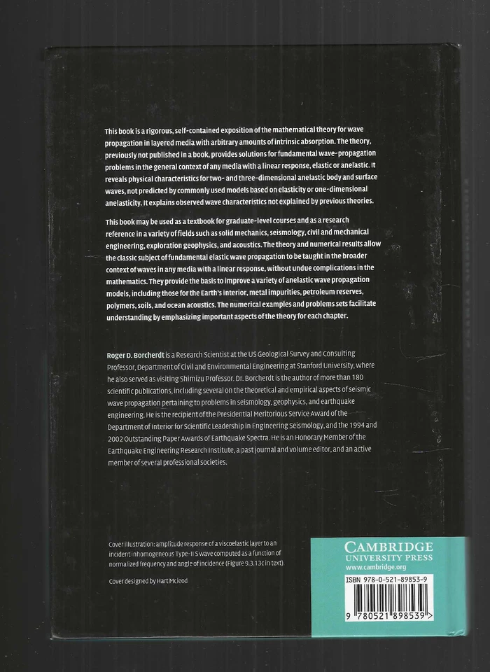 Viscoelastic Waves in Layered Media 2009 Roger Borcherdt signed math theory LN - Image 4 of 4