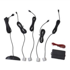 Car 4 Parking Sensors Reverse Backup Rear Radar Buzzer Alarm Monitor System Kit