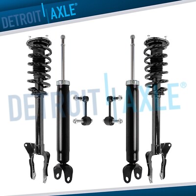 Front Struts w/Coil Spring Rear Shock Sway Bars Kit for 2016-2020 Dodge Durango