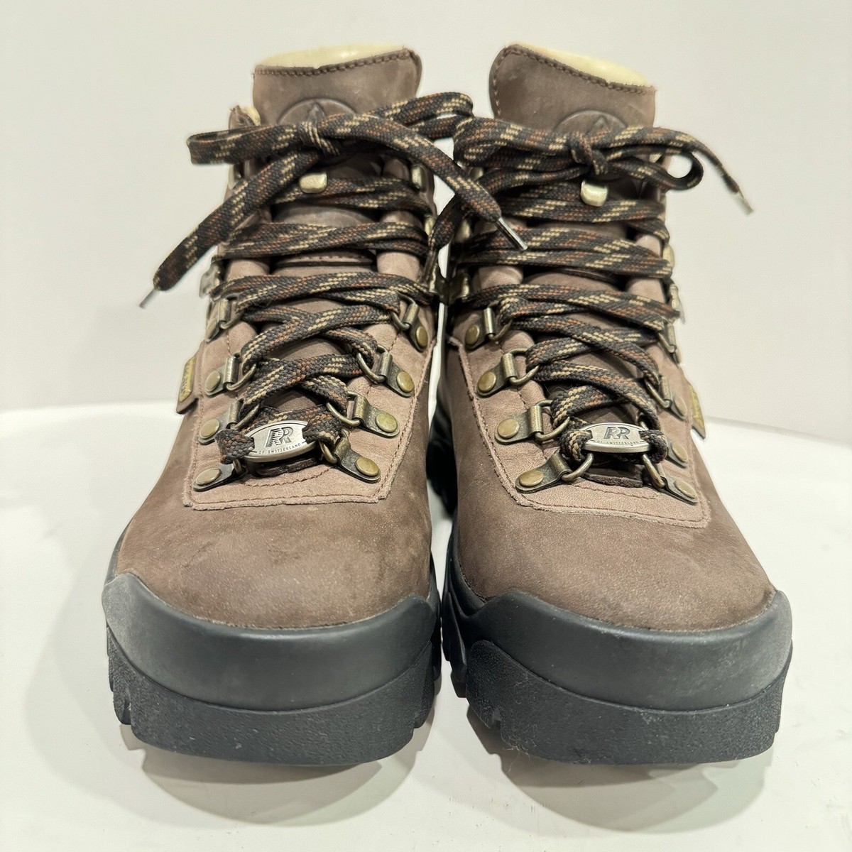 靴 italy leather big trekking boots SCARPA TRIONIC Italy Vtg Hiking Backpacking All Leather Boots