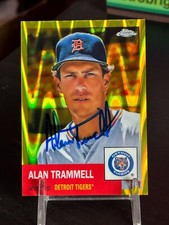 ALAN TRAMMELL 2022 TOPPS GOLD PLATINUM ANNIVERSARY 125/250 AUTOGRAPHED