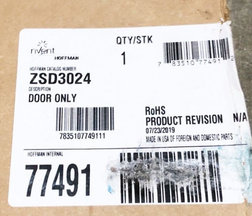 New Hoffman Nvent ZSD3024 Replacement Door For CSD - Picture 5 of 5