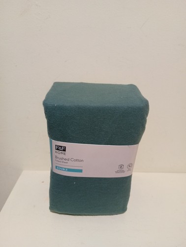 Lenzuolo con angoli F&F Home in cotone spazzolato verde scuro - taglie disponibili - Foto 6 di 8