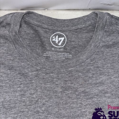 NEW NWT Premier League Summer Series USA 2023 47 Brand gray T shirt XL - G - Picture 3 of 7