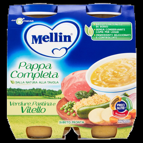 Mellin Pappa Completa Vitello 2x250gr