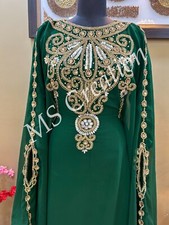 SALE!! Morocco Royal Beaded African Attire Bridesmaid Abaya Wedding Dress 501