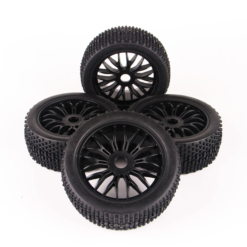 4PCS RC 1:8 Buggy Tires&Wheel Set 17mm Hex For HSP HPI Off-Road Car Toy - Image 2 of 4