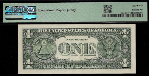 2003 $1 FRN 2 consecutive PMG 67EPQ 2nd highest graded courtesy autograph stars - Picture 6 of 7