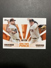 2023 Topps One-Two Punch Carlos Rodon Logan Webb #12P-11 San Francisco Giants