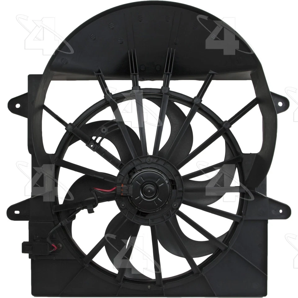 Conjunto de ventilador de refrigeración del motor Jeep Commander 2009-2010 4 estaciones Foto 3 de 4