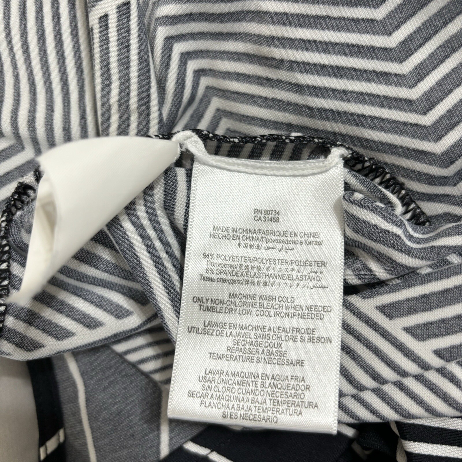 BCBG MAXAZRIA “Adele” Black & White Geometric 3/4… - image 15