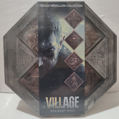 Resident Evil Village House Medallions Collection Official Collectible Figurines