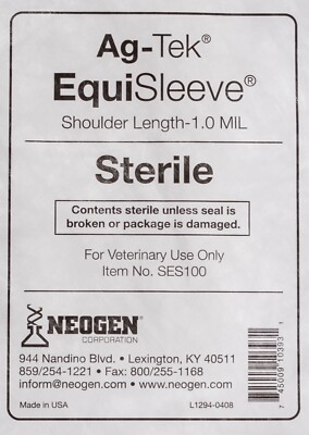 OB Sleeve, Clear, 1.25 mm x 34'', 10/pk