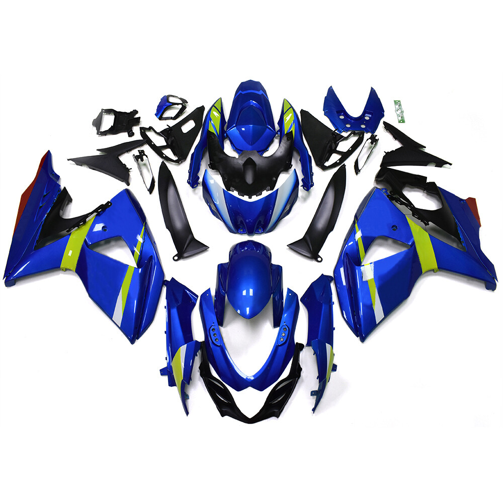 Blue Yellow Fairing Kit for 2009-2016 Suzuki GSXR1000 K9 ABS Injection Bodywork