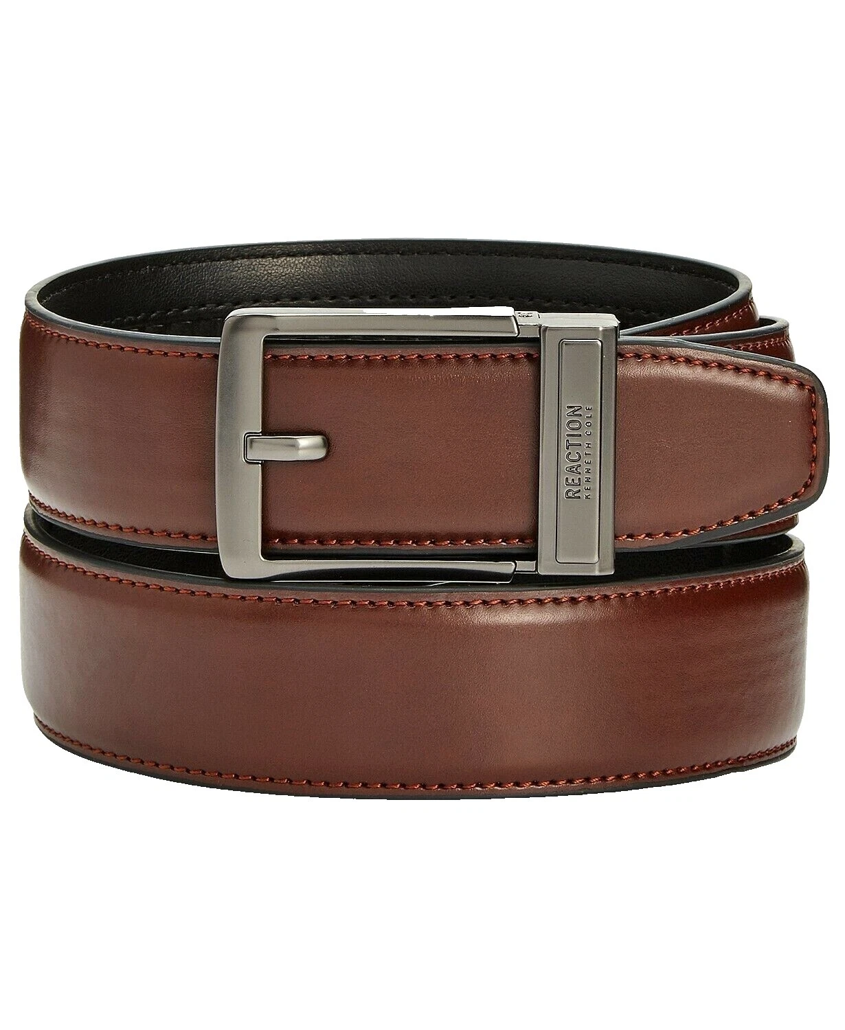 Cinturones Kenneth Cole Reaction Cuero Marrón para Hombres