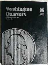 Whitman Washington Quarter #2 1948-1964 Coin Folder, Album Book #9031 