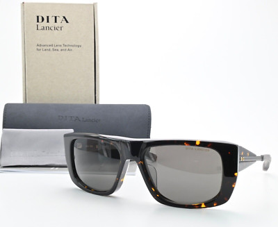 DITA Lancier Sonnenbrille LSA-703 DLS703-56-03 TRT Viereck Lens For Air Etui Set