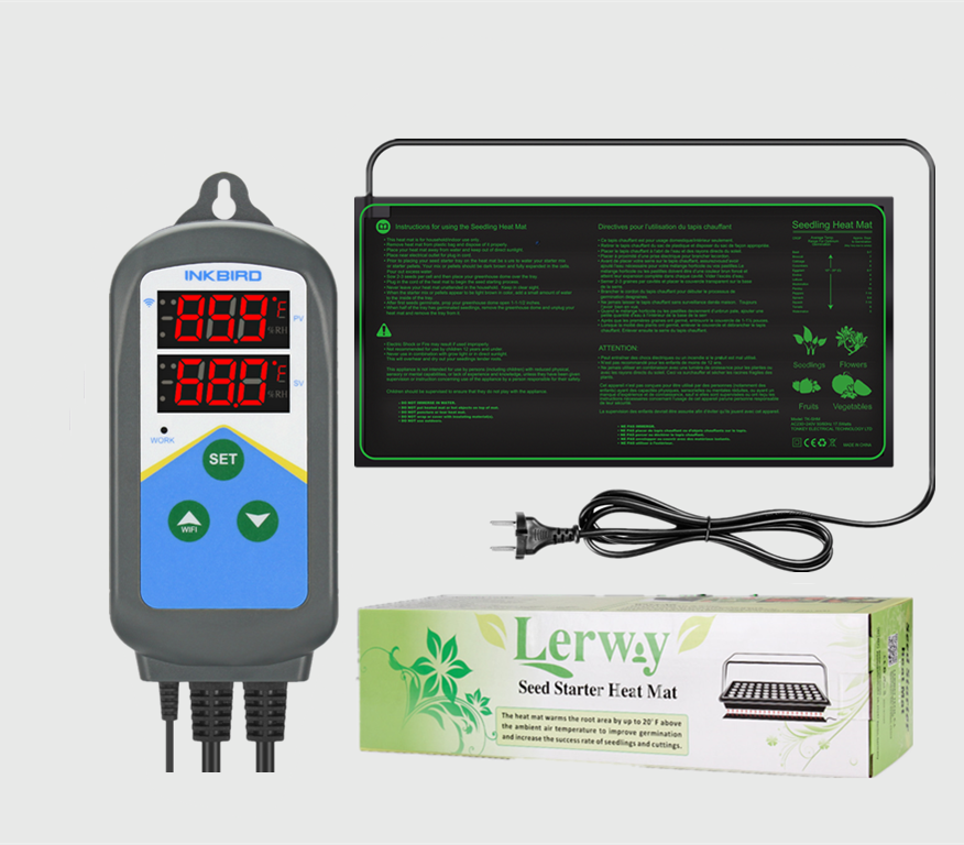 Propagation Heat Mat Seedlings Seed Germination Inkbird Temp Control