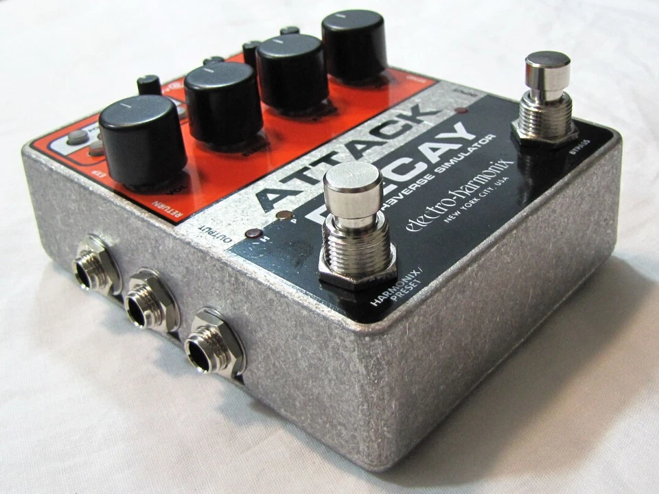 Used Electro-Harmonix EHX Attack Decay Tape Reverse Simulator Guitar Pedal - Image 3 of 3