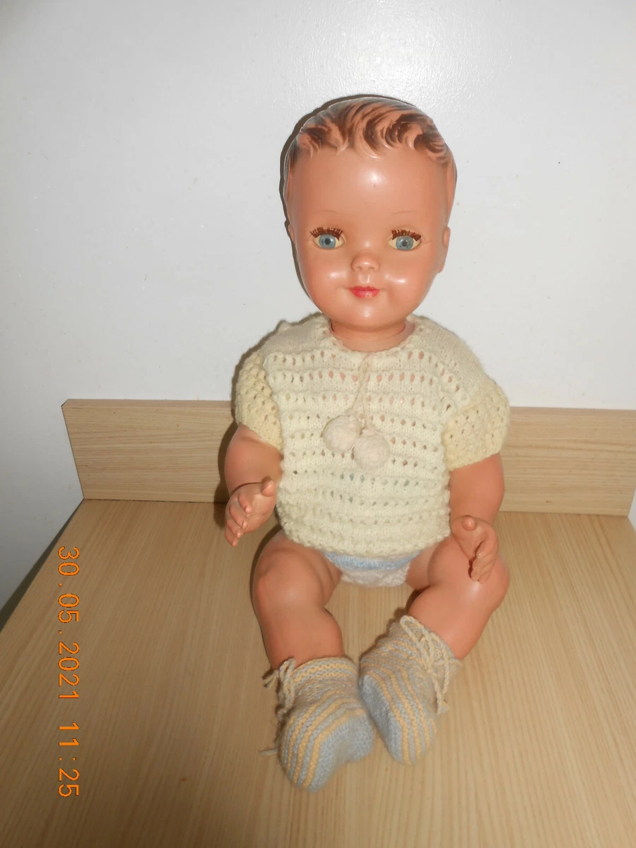 Ancien Bébé Baigneur SNF 57 – Poupée En Porcelaine, Fabrication Française, Vintage