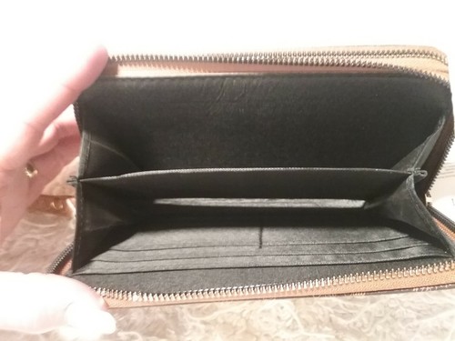 Beverly Hills Polo Club Full Size Dbl Zippered Wristlet/ Wallet New (GT005K) - Picture 8 of 10