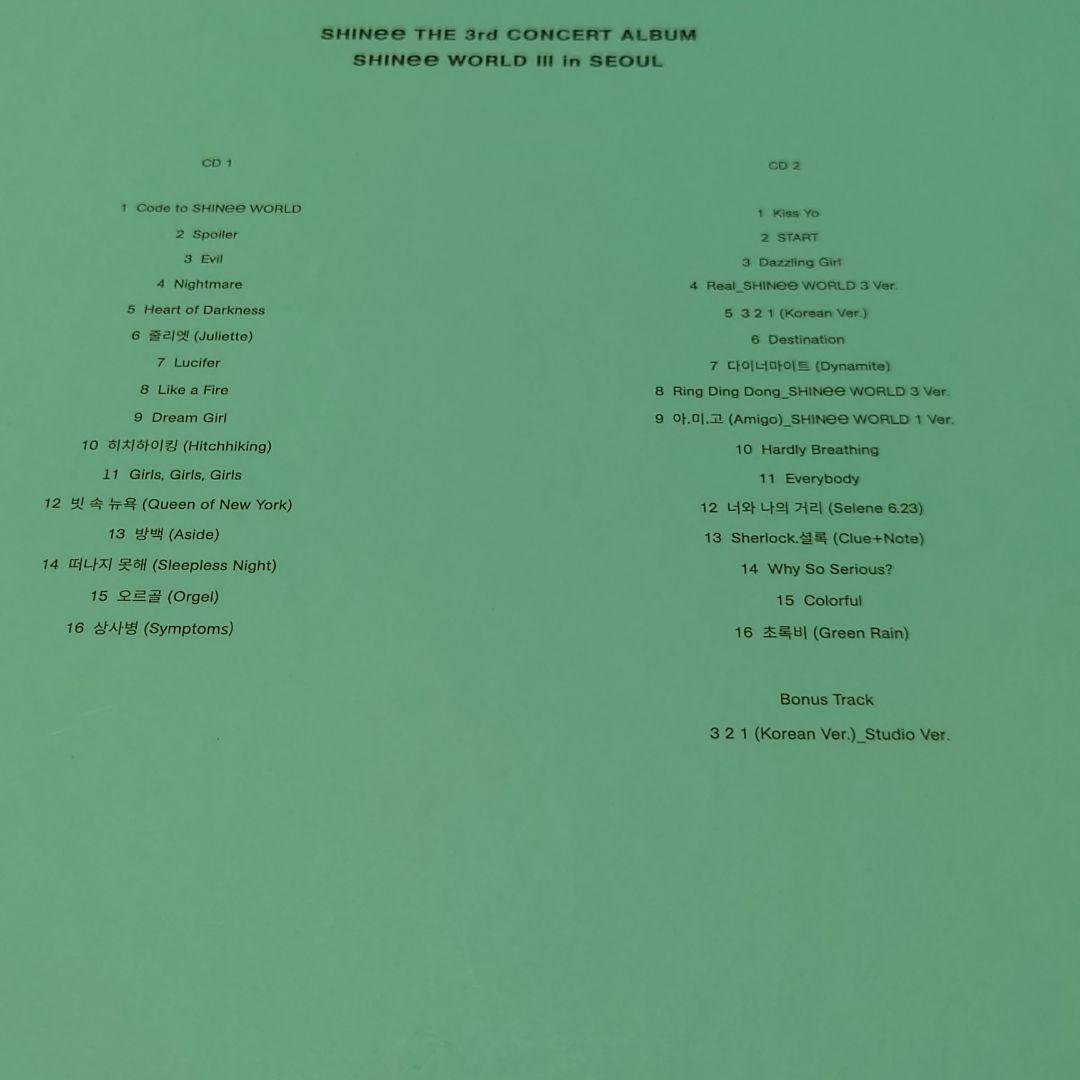 23c ★y “SHINee World III in Seoul\" SHINee WORLD Ⅲ in SEOUL - THE 3rd CONCERT ALBUM - Album by