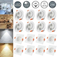 LED Spots Einbaustrahler Set 3W-9W Einbauleuchte Einbauspot Deckenleuchte Panel
