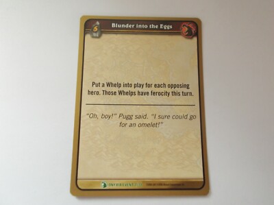 World of Warcraft: Onyxia Event ''BLUNDER INTO THE EGGS'' #2/30 Trading Card